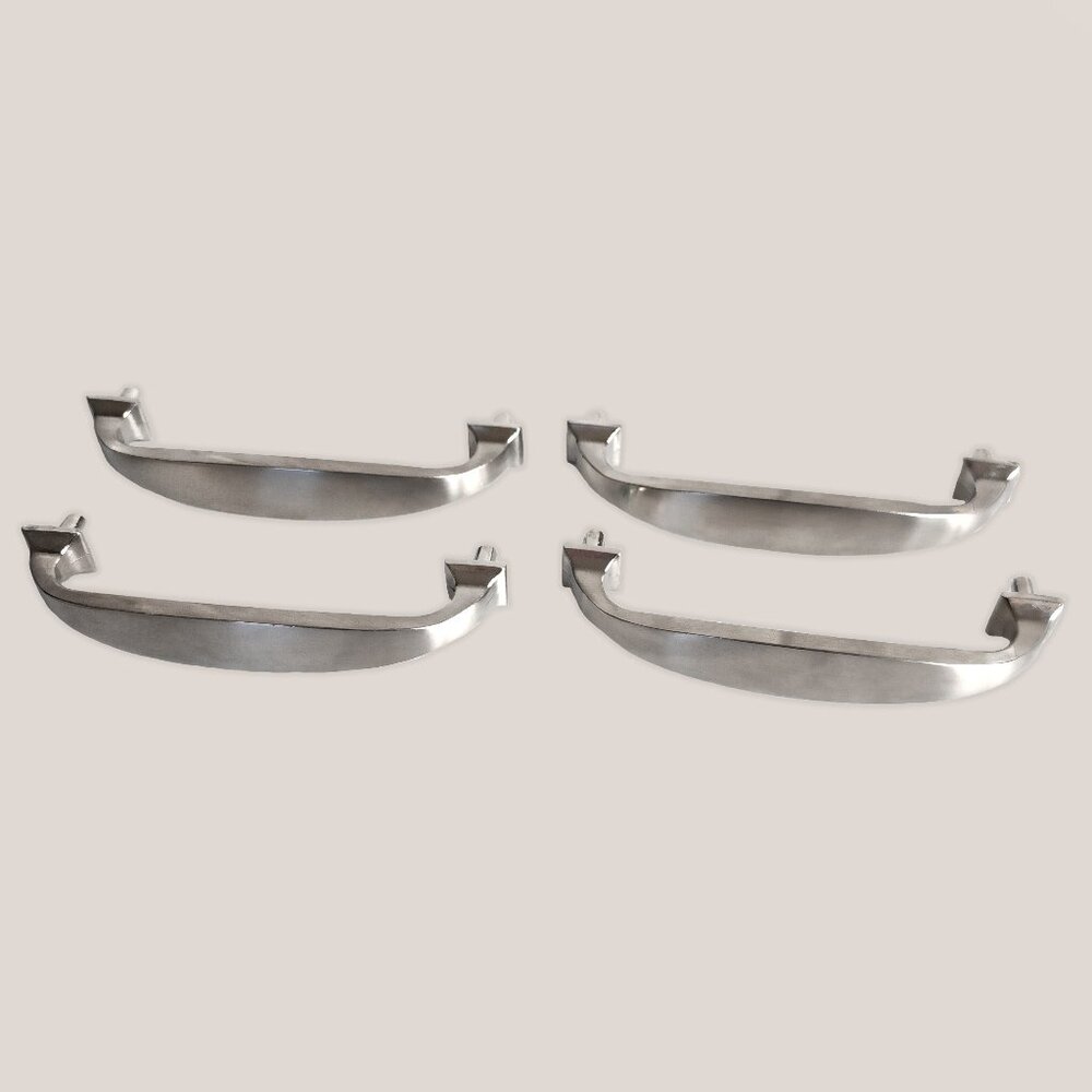 5" Brushed Silver Chrome Nickel Handle Pulls for Drawers and Cabinets SET OF 4